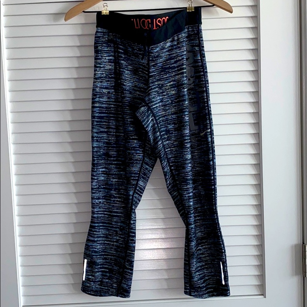 Nike x Soulcycle Dri-Fit legging silver & blk (M)